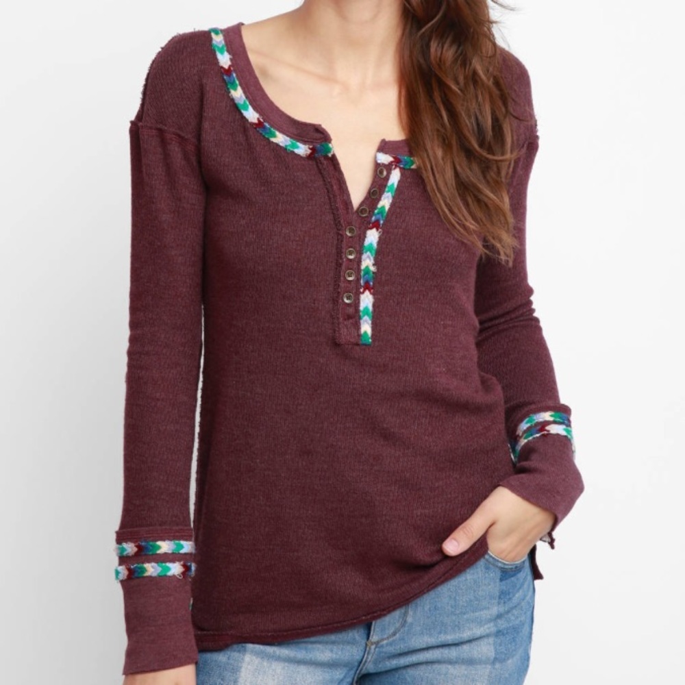 NWT Free People Rainbow Thermal